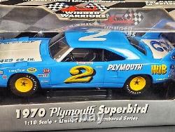 1/18 Ertl Winged Warriors 1970 Plymouth Superbird Norm Nelson #2. NEW