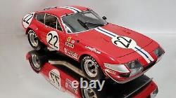 1/18 Kyosho Ferrari 365 Gtb4 Daytona Competizione Race Car Rare #22 Red