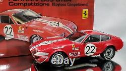 1/18 Kyosho Ferrari 365 Gtb4 Daytona Competizione Race Car Rare #22 Red