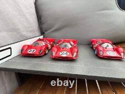 118 Ferrari 1967 Daytona 24hs 1-2-3 EPIC finish Diorama 412 P, 330 P3, 330 P4