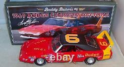 124 University Of Racing 1969 #6 Buddy Baker Dodge Charger Daytona Autographed