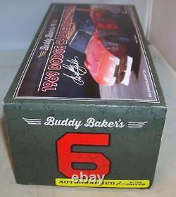 124 University Of Racing 1969 #6 Buddy Baker Dodge Charger Daytona Autographed