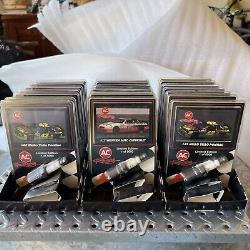 1993-1995 NASCAR Card & Spark Plug Promo AC Racing Full Sets (24 Plugs) with Cases