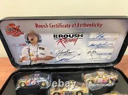 1999 ROUSH RACING SIGNED 5 CAR 24k Gold Racing Champions Set Autograph 1 of 2000