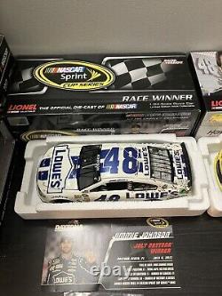 2013 Jimmie Johnson Daytona Yellow Sprint Unlimited & White Lowes July Win Raced