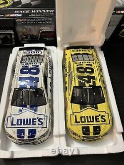 2013 Jimmie Johnson Daytona Yellow Sprint Unlimited & White Lowes July Win Raced