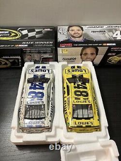 2013 Jimmie Johnson Daytona Yellow Sprint Unlimited & White Lowes July Win Raced