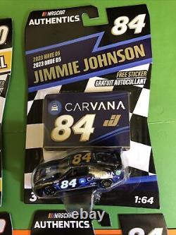 2023 Nascar Authentic Wave 5 Complete Set Of 9 Cars + Carvana Liquid Color Chase