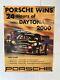 30x40porsche Showroom Poster 911 Gt3 R Daytona 2000 24hr Usa Gtu Class Victory