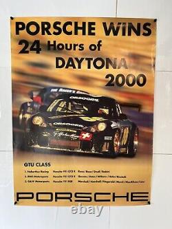 30x40PORSCHE SHOWROOM POSTER 911 GT3 R DAYTONA 2000 24hr USA GTU CLASS VICTORY