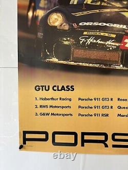 30x40PORSCHE SHOWROOM POSTER 911 GT3 R DAYTONA 2000 24hr USA GTU CLASS VICTORY