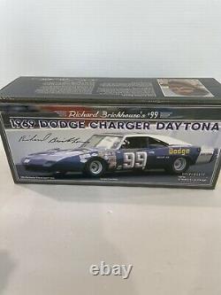 AUTOGRAPHED 1969 #99 Richard Brickhouse Dodge Charger Daytona University Racing