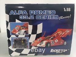 Alfa Romeo 33.2 Series Racing Daytona Diecast Car 118 Red Ricko 1968 #20 pilot