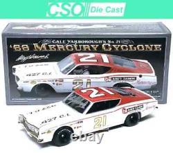 Cale Yarborough 1968 Mercury Cyclone AUTOGRAPHED Daytona 500 #21 1/24 die cast