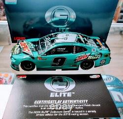 Chase Elliott 2018 Signed Action 1/24 Elite #9 Baja Blast Mountain Dew Car