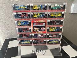 Dale Earnhardt 16 Car Collector Set with Display Stand 1.64 Diecast Racing Action