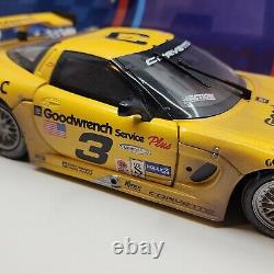 Dale Earnhardt Sr Jr Signed Photo #3 Daytona 1/18 Corvette Raced Version Action