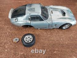 Damaged EXOTO Silver COBRA DAYTONA COUPE 118 DIE CAST CAR RACING LEGENDS