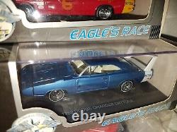 Eagle Universal Hobbies 1/43 Scale 1969 Dodge Charger Daytona NASCAR Set of 6+