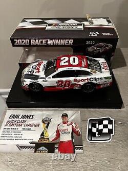 Erik Jones 2020 DIECAST #20 SPORT NASCAR Daytona Clash Winner Raced Version 1/24