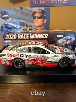 Erik Jones Autographed 2020 Daytona Busch Clash Win Sports Clips 1/24 Nascar