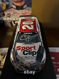 Erik Jones Autographed 2020 Daytona Busch Clash Win Sports Clips 1/24 Nascar