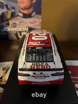 Erik Jones Autographed 2020 Daytona Busch Clash Win Sports Clips 1/24 Nascar