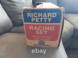 Gay Toys Richard Petty Race Car and Car Hauler