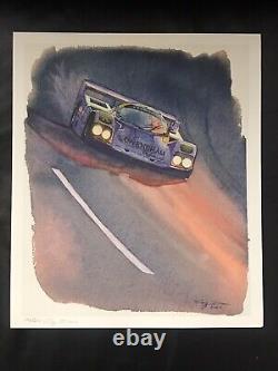 Greg Davis Limited Edition Print COA Slipping Into Darkness Porsche 962 Daytona