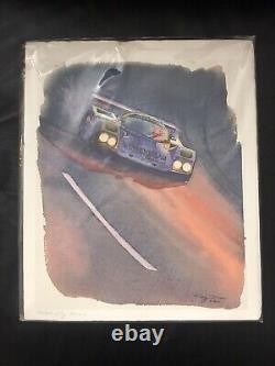 Greg Davis Limited Edition Print COA Slipping Into Darkness Porsche 962 Daytona