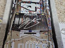 Jimmie Johnson 2013 #48 Lowe's Daytona 500 Raced Win Autographedwhite Gold Elite