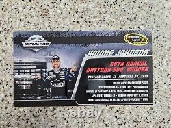 Jimmie Johnson 2013 #48 Lowe's Daytona 500 Raced Win Autographedwhite Gold Elite