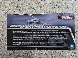 Jimmie Johnson 2013 #48 Lowe's Daytona 500 Raced Win Autographedwhite Gold Elite