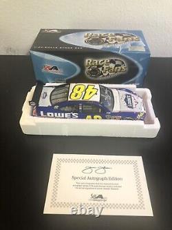 Jimmie Johnson autographed 124 scale stock car #48 Lowes Memorial Day 1 of 357