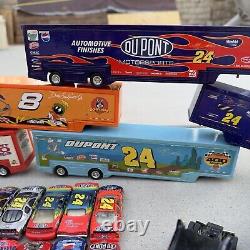 Lot 50+ NASCAR 164 Diecast Loose Vintage Car Gordon 24 TRANSPORTER Hauler TRUCK