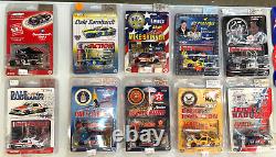 Lot of 47 NOS 164 scale race cars, several drivers, carded &boxed, EVC