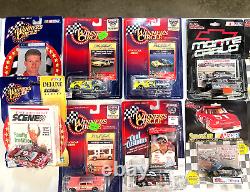 Lot of 47 NOS 164 scale race cars, several drivers, carded &boxed, EVC