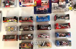 Lot of 47 NOS 164 scale race cars, several drivers, carded &boxed, EVC