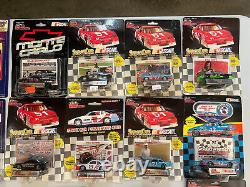 Lot of 47 NOS 164 scale race cars, several drivers, carded &boxed, EVC