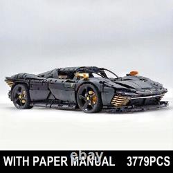 MOC Technic Ferrari Daytona SP3 Black READ DESCRIPTION