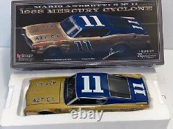 Mario Andretti, Hand Signed, 1968 Mercury Cyclone Daytona 500 Race Car 1/24