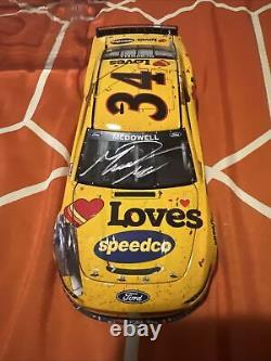 Michael Mcdowell Autographed 2021 #34 Love's Travel Stops Daytona 500 Win 1/24