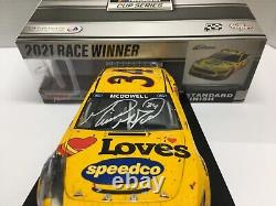 Michael Mcdowell Autographed 2021 #34 Love's Travel Stops Daytona 500 Win 1/24