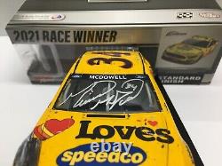 Michael Mcdowell Autographed 2021 #34 Love's Travel Stops Daytona 500 Win 1/24