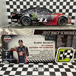 NASCAR Diecast 2017 Kurt Busch Haas/Monster Energy Daytona 500 Win Fusion 1/24