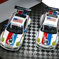 NSR NSRSET14 Porsche Brumos 997 Daytona 24h, #58 & #59 1/32 Slot Car Set 2 Cars