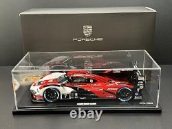 Porsche 963 LMDH #7 Porsche Penske 24h Daytona 2023 1/18 Spark with Display Case