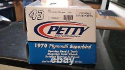 RARE 1/18 RICHARD PETTY NASCAR 1970 #43 Southern Chrysler SUPERBIRD, 1 OF 1,254