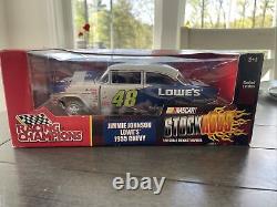 Racing Champions 1/18 Scale 1955 Bel Air LOWE'S VERSION Jimmy Johnson autograped