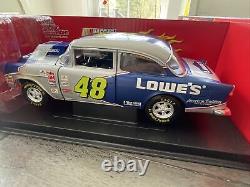 Racing Champions 1/18 Scale 1955 Bel Air LOWE'S VERSION Jimmy Johnson autograped